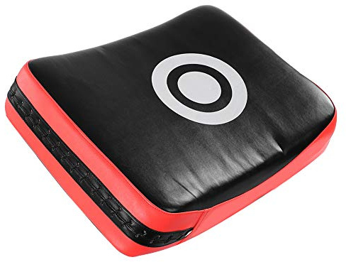 ZJchao Coussin de Mise au Point à Bras incurvé pour Le Kickboxing, Le Taekwondo et Le Muay Thai Training Strike Shield pour la Pratique des Arts Martiaux (Noir Rouge)