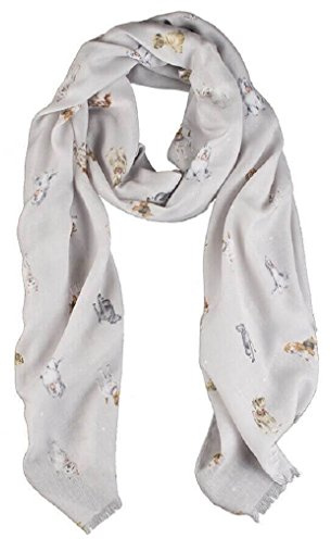 Wrendale Designs by Hannah Dale - A Dog’s House Lightweight Dog Scarf - 70cm by 190cm