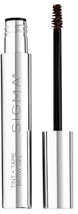 Sigma Beauty Tint + Tame Dark Brow Gel – Gel professionale per sopracciglia per riempire, nutrire e modellare sopracciglia naturali e piumate – Dark Brown per capelli scuri