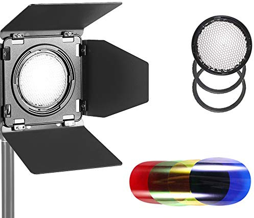 Godox BD-08 BD08 Barn Dorr - Reflector de cuatro alas y cuatro filtros de color para Godox AD400Pro AD400 (BD-08)