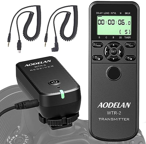 AODELAN Wireless Shutter Camera Remote Control Timer Intervalometer with for Sony a7 III, a7 II, a7, a7R III, a9, a6000, a6300, a5100