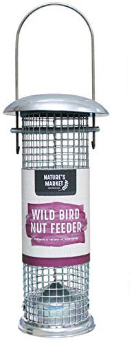 Garden Mile Vogelfutterstation, perfekt für Wildvögel, Wildtierfutter (Premium-Edelstahl-Futterspender)