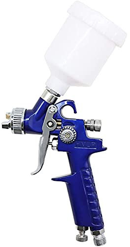 ANCLLO Mini pistolet pulvérisateur HVLP de 1,0 mm pour retouches de peinture, peinture de voiture