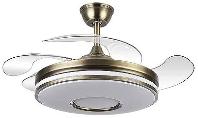 FABRILAMP Ventilador de techo con luz, bombilla 60W E14, 230V, ideal para refrescar y iluminar espacios cerrados.
