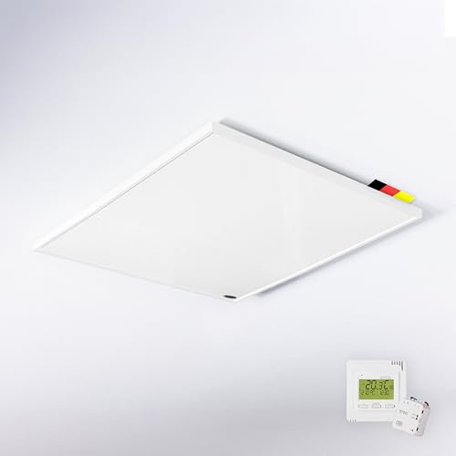 Könighaus infravärme – 360 Watt – för takmontering – komplett set med trådlös termostat ✓ infraröd takvärmare ✓ effektiv elradiator ✓ 5 års tillverkargaranti ✓ överhettningsskydd