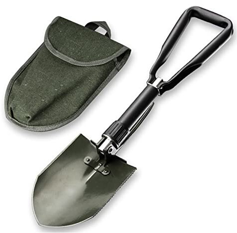 Klappspaten Schaufel Edelstahl Multifunktionsschaufel für Outdoor Camping Survival Garten (CL502-60cm)