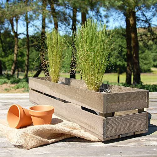 Pflanzkasten im Vintage-Stil, schmal, für den Garten, groß