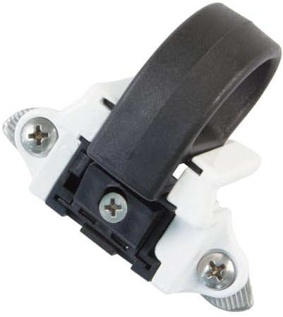 Amig - Fermaglio per Finestre Scorrevoli Mod. 6080 | 70 x 46 mm | Accessorio di Sicurezza per Chiusura a Pressione | Resistente per Correnti di Vento, Bambini o Introrussi | Alluminio Bianco