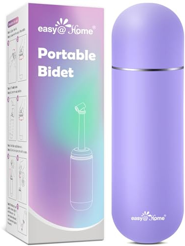 Easy@Home Tragbare Peri-Flasche für die postpartale und Dammpflege: Hand-Bidet, perfekt für die persönliche Hygiene-Reinigung und reisefreundlich, 380 ml, auslaufsicher, praktisches Design, BPA-frei