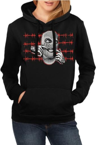 Life Is Pain Frauen Kapuzenpullover Sturmhauben Lächeln Größe S - XXL