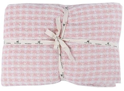 Tuiste Premium Tagesdecke Doppelte 200x230 Rosa, Leichte Sommerdecke Waffeloptik, Bettüberwurf, Plaid Decke für Sofa, Sofadecke Baumwolle, Couchdecke, überdecke Bett, überwurf