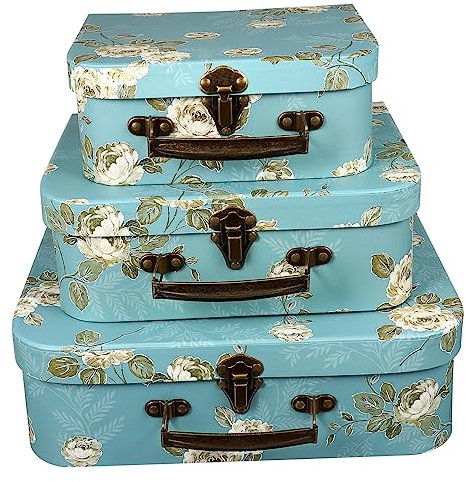 3 Pcs Three Piece Box Paperboard Chest Vintage Suitcases Decorative Storage Boxes Decorative Boxes for Storage Cardboard Boxes Decorate Small Souvenir Box Child