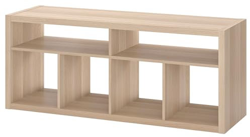 Generisch KALLAX TV-Bank 147x60 cm weiß gebeizt Eiche Optik