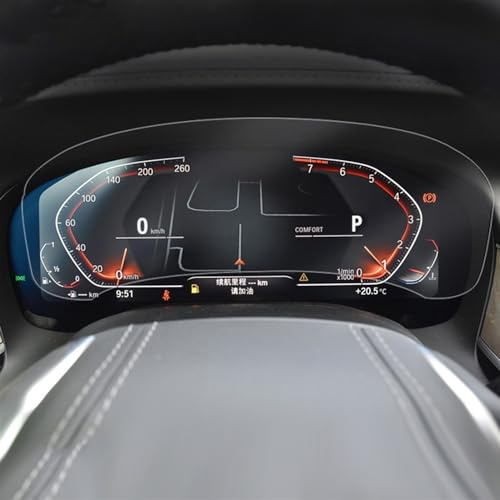 Interior del automóvil Compatible Con 7 Para La SERIE G11 G12 2015-2023 Película Para Salpicadero Coche Monitor Protector Pantalla Película Protectora Vidrio Templado Para Navegación ( Color : 2019-20