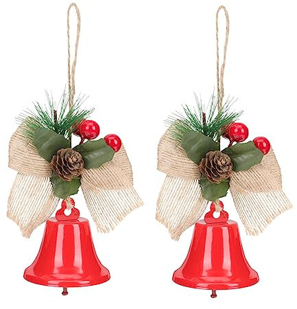 CORHAD 2stücke Weihnachtsglockenornament Weihnachtsmotiven DIY-festivanhänger Für Hause Hängedekorationen Für Weihnachten Und Winterpartys