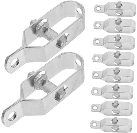 ULTECHNOVO 10pcs Steel Wire Fence Tensioner Tool 90mm Electric Fence Tightener Cable Wire Strainer for Agricultural and Industrial Use