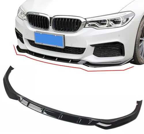 Archaic Front Bumper Lip Spoiler Compatible for BMW 5 Series G30 G31 Pre-LCI 2017-2020, Splitter Under Chin Spoiler Body Kit 5er M Sport Accessories