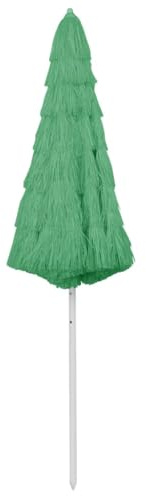 Eleganz Sonnenschirm Hawaii Grün 300 cm - Großer Marktschirm aus Polyester für Garten, Terrasse und Strand - UV-Schutz, langlebig und wetterfest