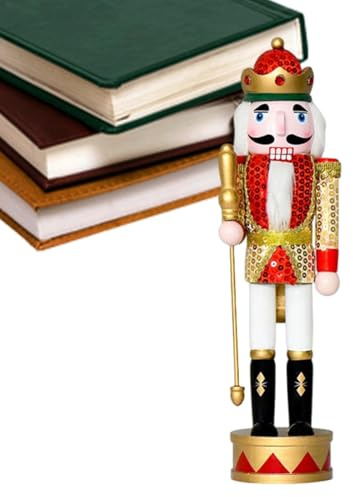 Generico Schiaccianoci Natalizio - Personaggi Schiaccianoci in Legno Figure Natalizie | Centrotavola Collezionabili per Festivo Scrivia Cucina Interna