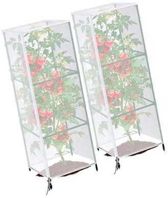 YiQinzcxg Red de protección de plantas permanente para recintos de tomates, práctica para riego, cultivos, multiusos, red interior para plantas