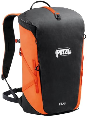 PETZL BUG 18 liter klättringsryggsäck i flera steg, Orange, Orange, Klassisk
