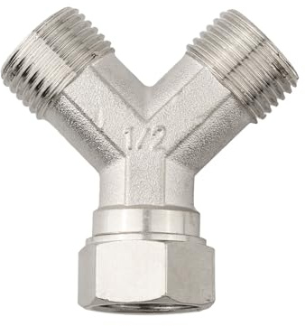 BNGDFDGH Conector Cobre 1/2 DN15 Caliente Todos Los Gadgets Del Baño Unión Lavavajillas Lavadora Grifo Y Doble Divisor