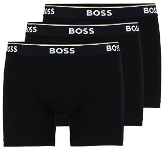 BOSS Hugo Boss herr retroshorts boxer 3P BM 10146061 07, Ebenholts, svart, XL.