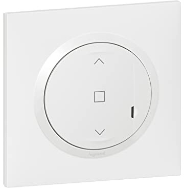 Legrand - Commande sans fil pour volet roulant pour installation connectée dooxie with Netatmo avec plaque blanche