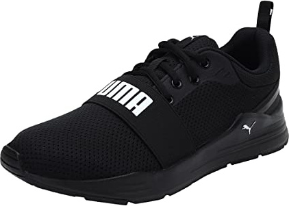 PUMA Unisex Kids Wired Run Jr Baskets, Puma Black Puma White, 36 EU