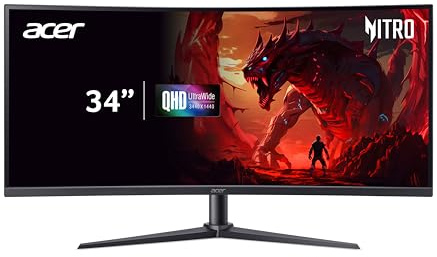 Acer Nitro XZ340CURW0 Gaming Monitor 34 Zoll (86,4 cm) UWQHD 240Hz