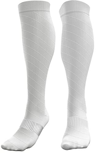 aZengear Kompressionsstrümpfe für Damen Herren (20-30 mmHg Klasse 2) Stützstrümpfe Medizinisch Kompressionssocken Waden Kompression für Laufen Reise Flug Sport Schwangerschaft (L/XL)