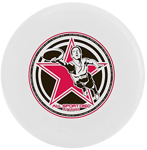 Wham-O 38101214 - Frisbee All Sports White, leichte Sport-Frisbee, Gewicht: 140g, Ø: 25cm, ab 5 Jahre