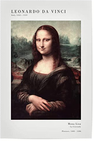 artboxONE Poster 150x100 cm Menschen Da Vinci - Mona Lisa - Bild Mona Lisa gemälde Kunst