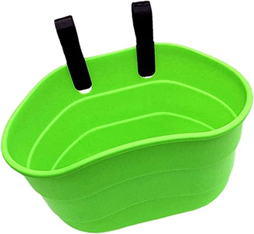 Kinder-Fahrradkorb, abnehmbarer Kleinteile-Behälter, bequemer Vordersitz, für Katzen, Autositz für Fahrradzubehör, Geschenk, Mountainbike, Roller (grün)