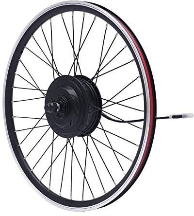 Esyogen 24 Zoll Elektrische Fahrrad Motor Kit Hinterrad 36V 500W E-Bike Umbau Kit E-Bike Radfahren Nabe Umwandlung Dual Mode Controller,max.Geschwindigkeit 30-35KM/H