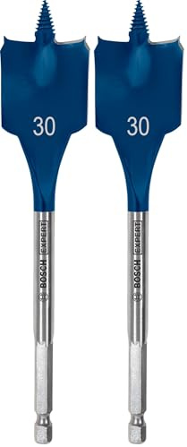 Bosch Professional 1x Expert SelfCut Speed Spade Drill Bit (for Softwood, Chipboard, Ø 30,00 mm, Length 152 mm, Accessories Rotary Impact Drill) (Pack of 2)