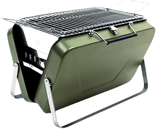 Gril à gaz Grilles de barbecue Four à barbecue facile à assembler Petit barbecue Barbecue à charbon de bois Poêle à barbecue portable Grill pour camping en plein air Randonnée Maison (Gr?n A)
