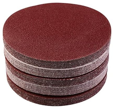 100pcs 2 Inch 50mm Round Sandpaper Disk Sand Sheets Grit 180 Hook and Loop Sanding Disc for Sander Grits-Single grit set