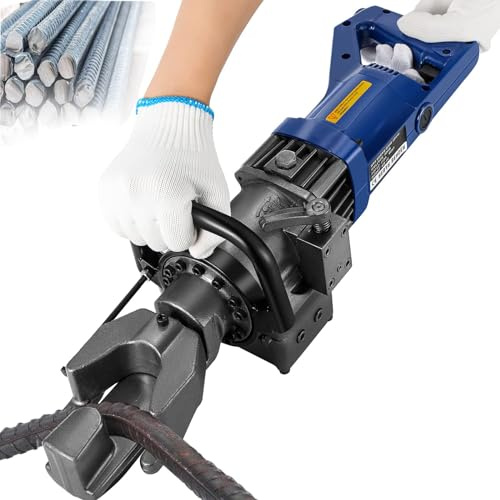 Elektrischer hydraulischer Bewehrungsbieger | Biegemaschine für Stahlstangen mit Positionierungsbolzen | 900W | 4 mm-16 mm | Biegewinkel: 0°-130° | 5 Sekunden schnelles, einfaches Biegen