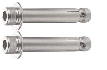 QJFORU Dehnhülsenbolzen, Dehnbolzen, 2-teilige Ringschraube, Schraube DIY-Hardware-Dehnbolzen – 304-Edelstahl-Verlängerungsbolzen Dehnschraube for Baubefestigungen(M10*150mm)