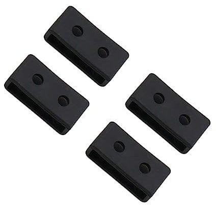 WATIIFUFU 4stücke Ersatz Schlaufen Für Uhrenarmbänder Schwarz Flexible Und Befestigung Von Armbanduhr-bändern Installieren Und Langlebig