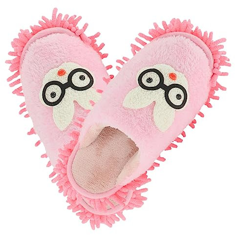 Healvian Pantuflas Desmontables para Fregar Pisos Dibujos Animados Lavables Herramienta para Limpiar Polvo