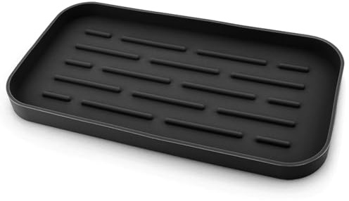 Silicone Spoon Rest (Gray) - Functional, Heat Resistant Utensil Holder for Kitchen Countertop - Non Slip, Easy to Clean, Multifunctional