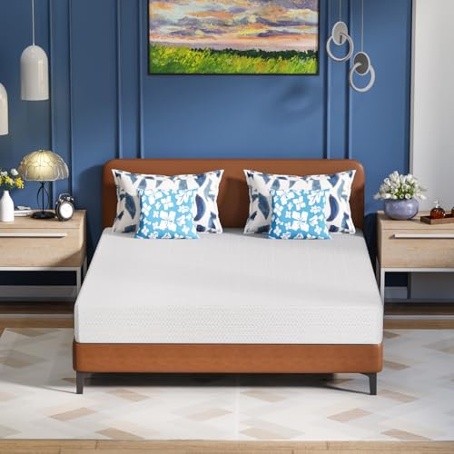 FDW 6 Inch Green Tea Full Cooling Gel Memory Foam Mattress/Medium-Firm Mattress for Pressure Relief for Kid Adults/CertiPUR-US Certified/Mattress in a Box, Full