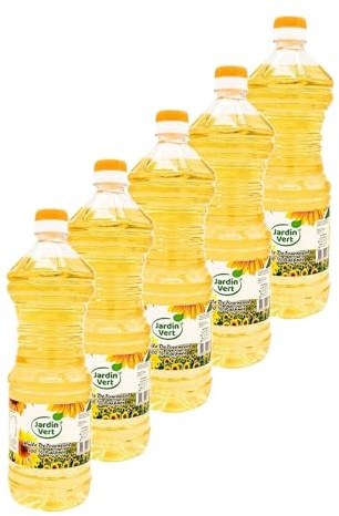 Lot 5x Huile de tournesol - Bouteille 1L