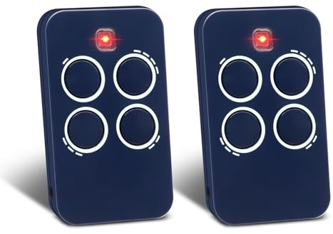2 mandos a distancia de repuesto Genius, 433,92 MHz, para garaje, 4 canales, compatible con Genius Echo TX4 433 RC,ECHO TX2 433 RC,TE443H BRAVO