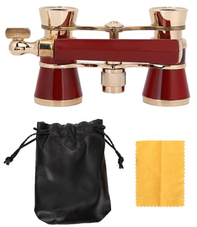 WAONIQ Opernglas Fernglas, 3x25 Teleskop, Classic Foldable Opera Glasses Binoculars Optisches Glas, Leichtes Design mit Einstellbarer Brennweite und Ausziehbarem Griff für Konzerte, Musicals