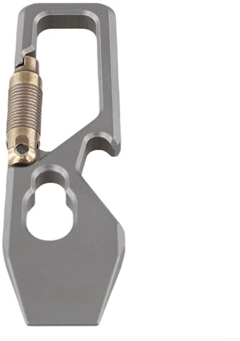 Titanium Carabiner Keychain Multi-Tool Bottle Opener Camping Hiking Accessory Lightweight Portable Outdoor Gear
