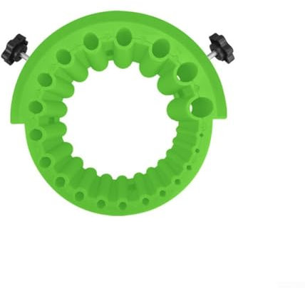 ZWEquipint Afilador de brocas, 2 herramientas de molienda de 13 mm, accesorio de amoladora angular, dispositivo de afilado portátil, para amoladoras de 125 mm (verde)