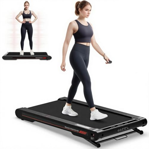 Sperax 4 in 1 Incline Walking Vibration Pad, Portable Under Desk Treadmill, Vibration Walking Pad with 5% & 10% Incline